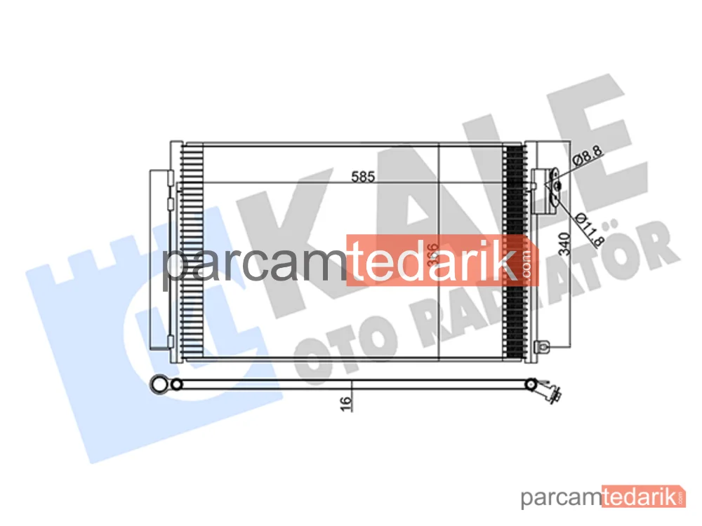 347305 | Klima Kondenseri — Fiat Egea, Fiat Tipo