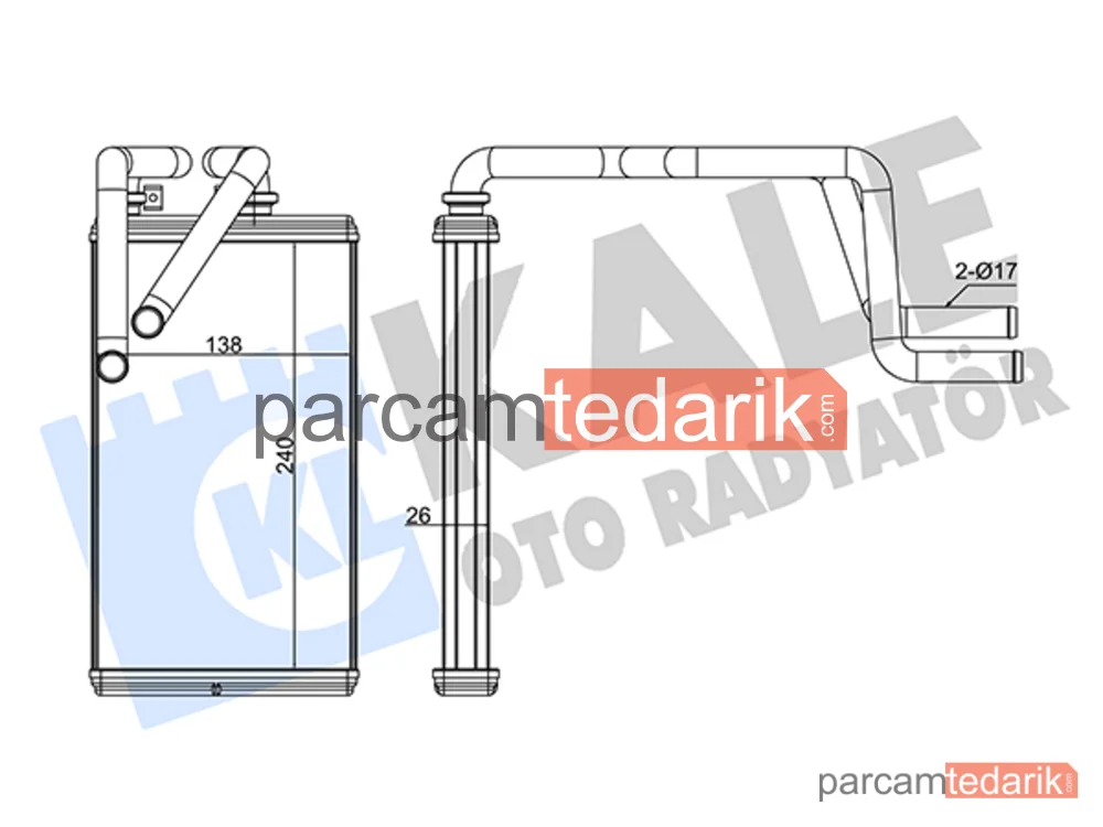 347355 | Kalorifer Radyatörü — Mitsubishi Outlander II, Mitsubishi ASX, Mitsubishi Lancer VIII