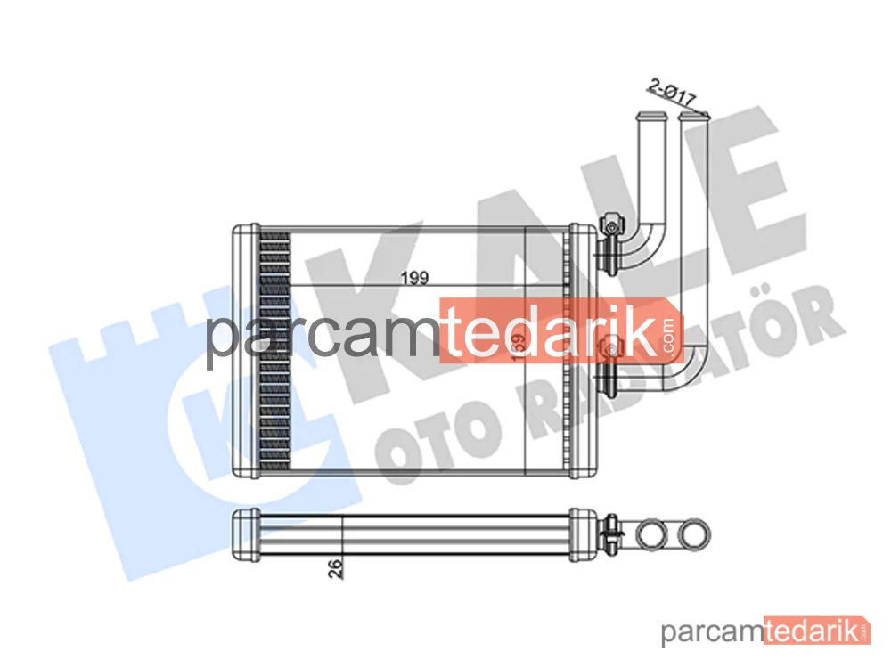347360 | Kalorifer Radyatörü — Mitsubishi Lancer VII, Mitsubishi Outlander I, Mitsubishi Lancer VI