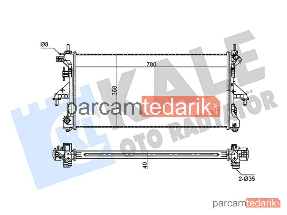 347440 | Su Radyatörü — Fiat Ducato, Citroen Jumper III, Peugeot Boxer