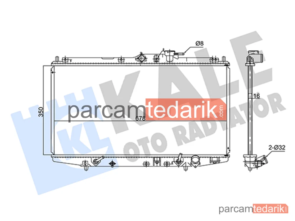 347585 | Su Radyatörü — Honda Accord VI