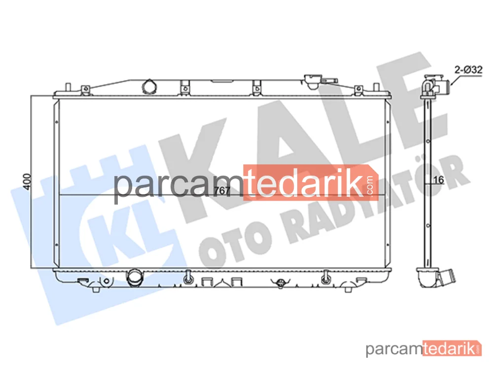 347595 | Su Radyatörü — Honda Accord VIII
