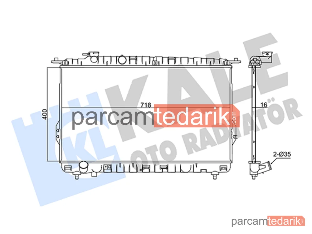 347810 | Su Radyatörü — Hyundai Sonata IV, Hyundai XG, Kia Magentis I
