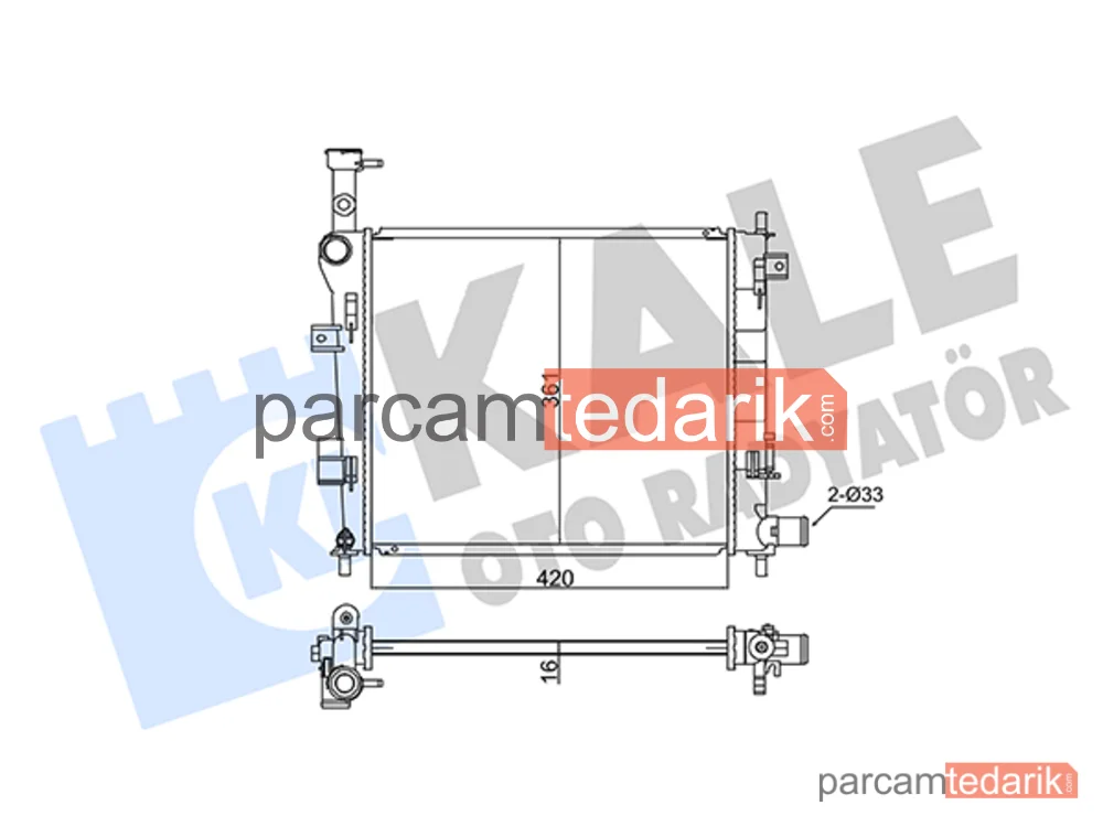 347855 | Su Radyatörü — Kia Picanto II