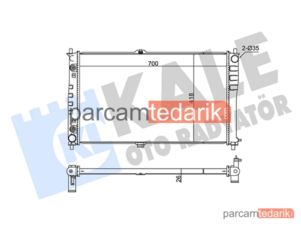 347865 | Su Radyatörü — Kia Carnival I, Kia Carnival II