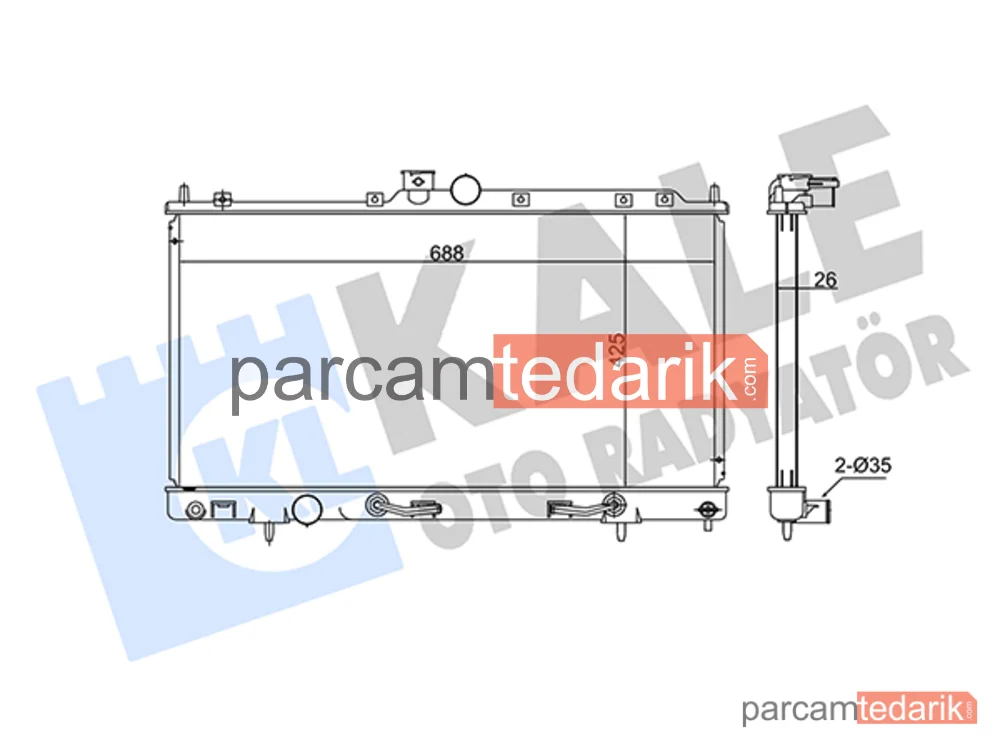 347945 | Su Radyatörü — Mitsubishi Outlander I