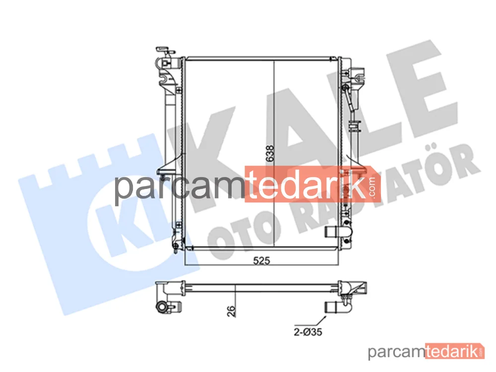 347965 | Su Radyatörü — Mitsubishi L200 / Triton