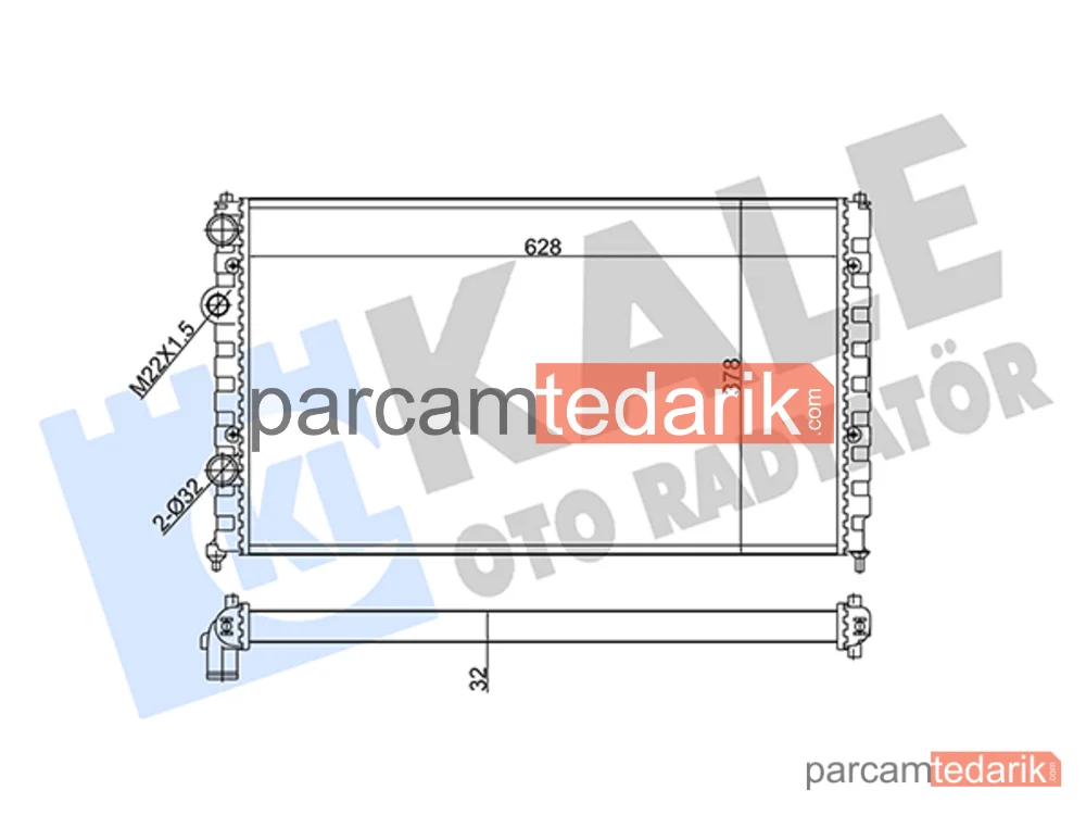 348260 | Su Radyatörü — Seat Ibiza II, Seat Cordoba, VW Polo Variant