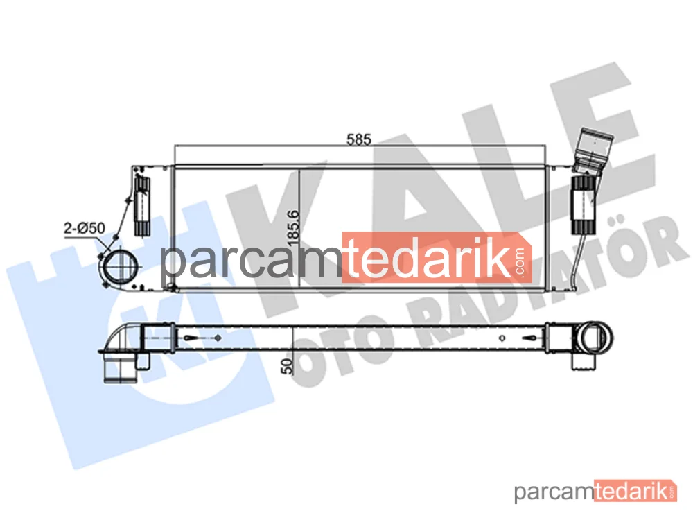 Turbo Radyatörü — Renault GRAND SCÉNIC II, Renault Megane II, Renault Megane II Coupé-Cabriolet - 348300