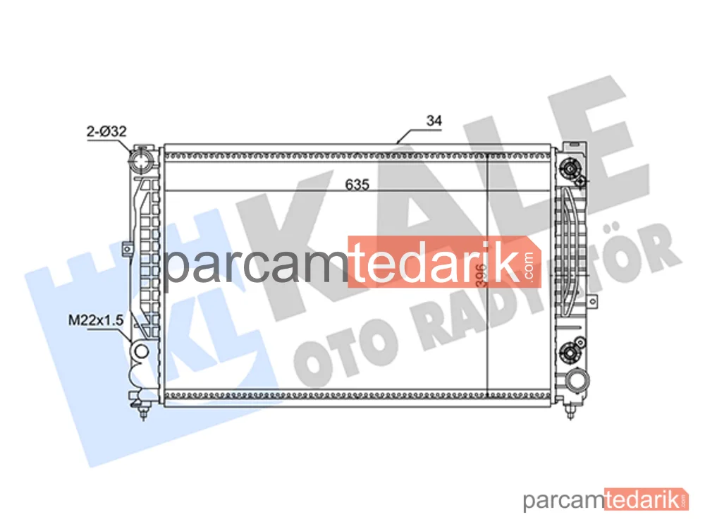 348310 | Su Radyatörü — Audi A4 B5, Audi A6 C5