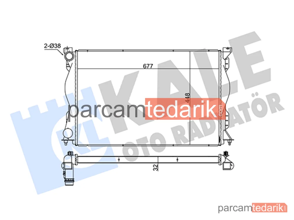 348315 | Su Radyatörü — Audi A6 C6