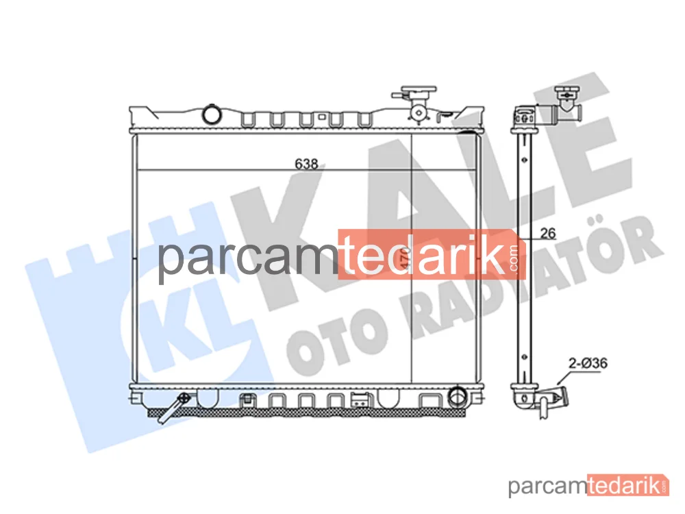 348380 | Su Radyatörü — Kia Sorento I