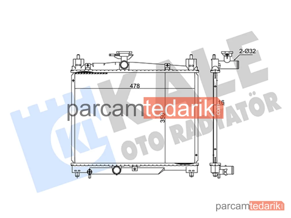 348430 | Su Radyatörü — Toyota Yaris