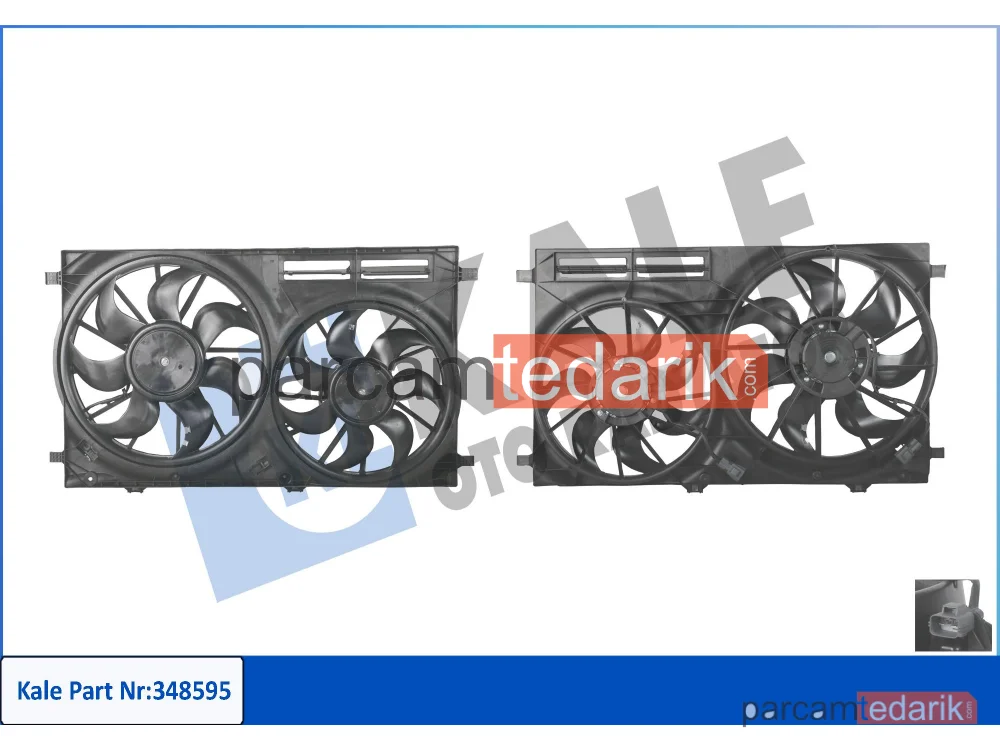 Soğutma Fanı — FAN Motoru Davlumbazli Ford Transit V363 14=> - 348595