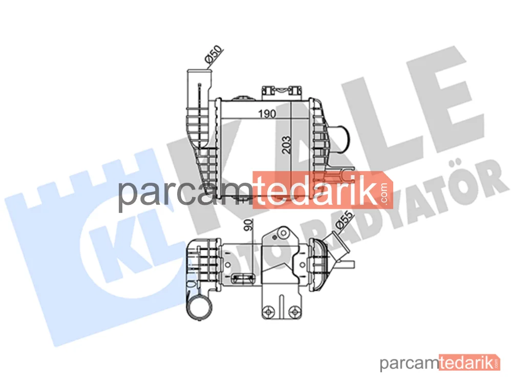 348670 | Turbo Radyatörü — Kia Sportage II, Hyundai Tucson