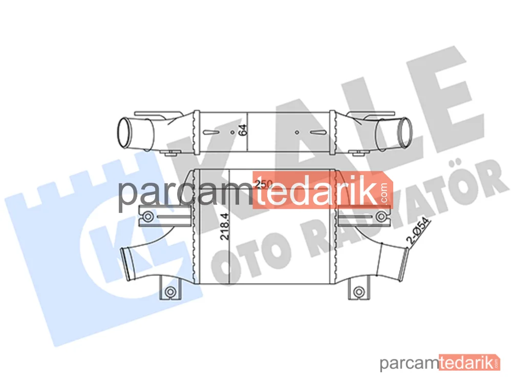 348895 | Turbo Radyatörü — Mitsubishi ASX, Peugeot 4008, Citroen C4 Aircross