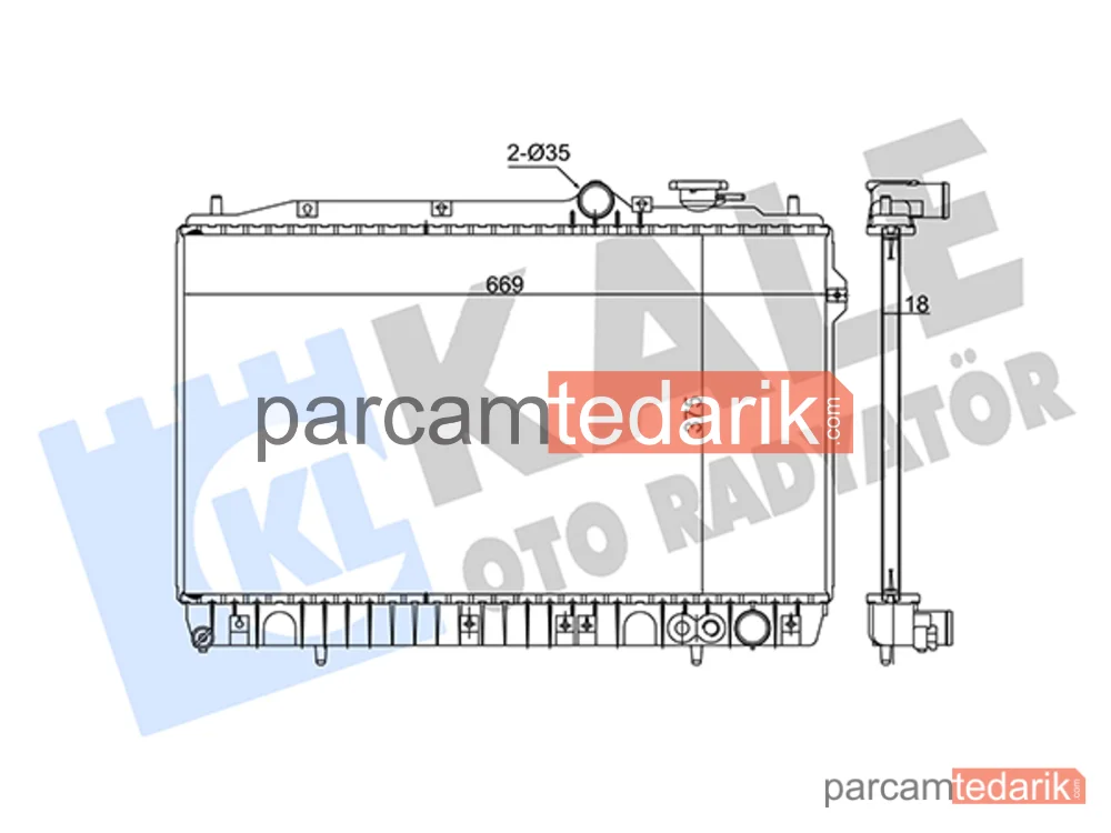 349250 | Su Radyatörü — Hyundai Lantra I
