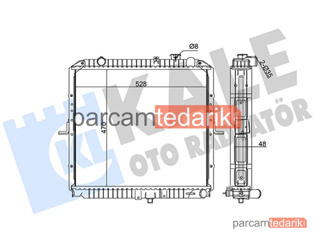 349265 | Su Radyatörü — Su Kia Bongo, K2500 (MT)
