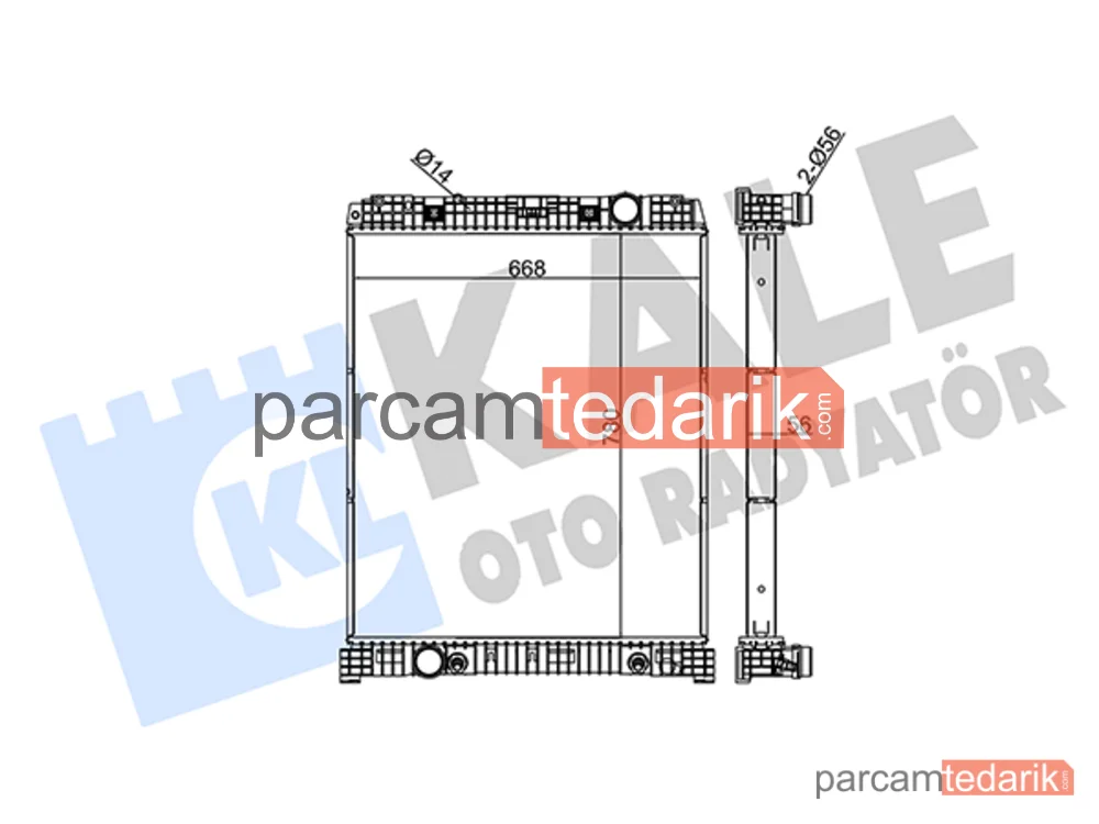 349380 | Su Radyatörü — Mercedes-Benz Axor 2