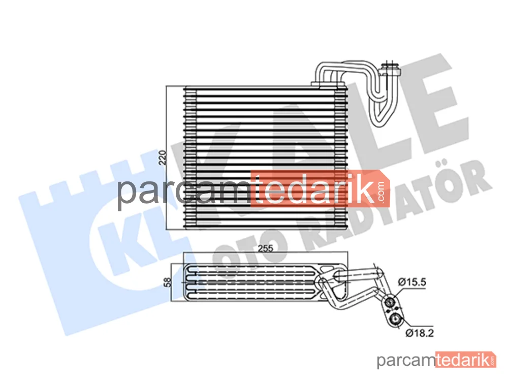350020 | Klima Evaporatörü — Honda Civic VII, Honda Civic VIII