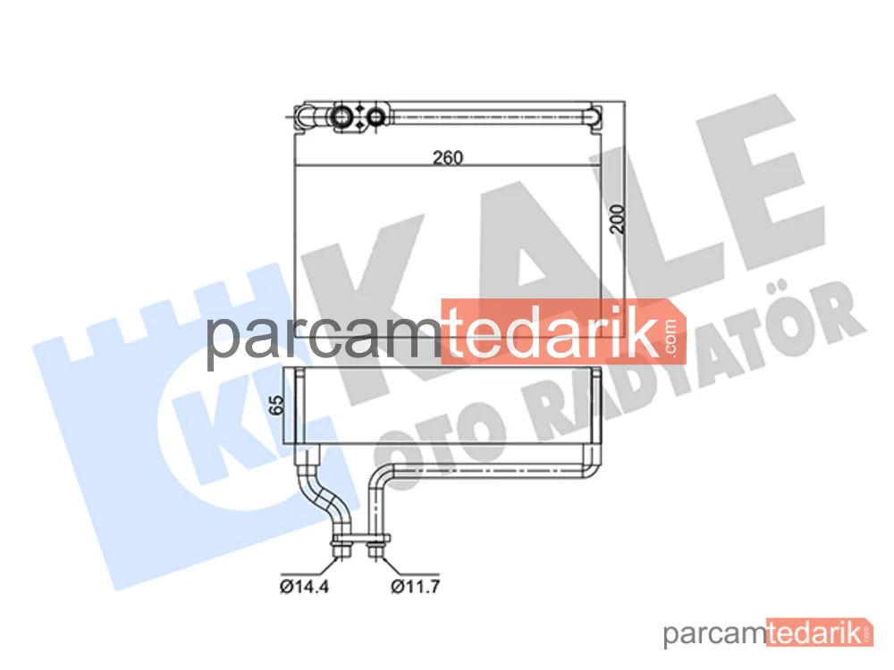 350055 | Klima Evaporatörü — Citroen Xsara Picasso, Peugeot 206, Peugeot 206 SW