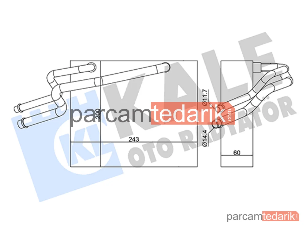 Klima Evaporatörü — Renault Kangoo Express, Renault Kangoo, Renault Clio II - 350060