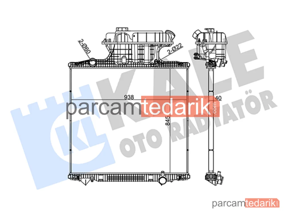 350265 | Su Radyatörü — MAN TGA, MAN TGS I