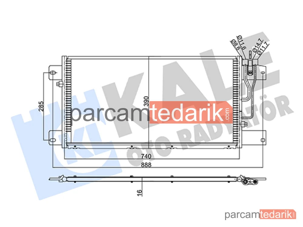 350385 | Klima Kondenseri — Scania P I