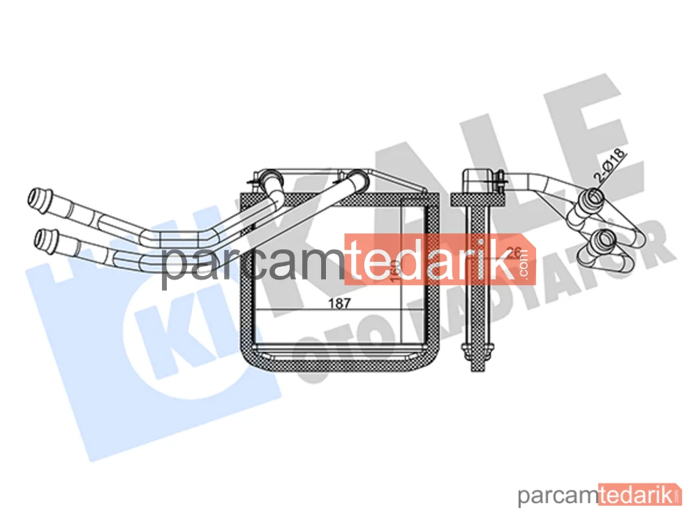 350515 | Kalorifer Radyatörü — Fiat Grande Punto, Alfa Romeo Mito, Fiat Punto Evo