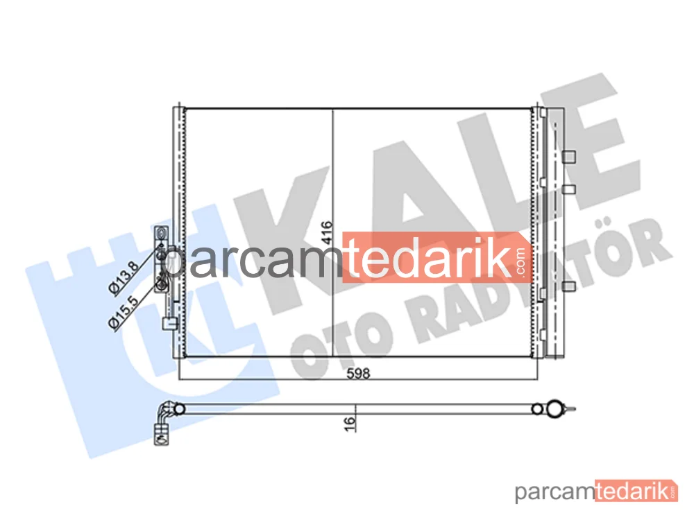 350540 | Klima Kondenseri — BMW X3