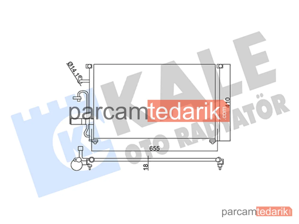 350545 | Klima Kondenseri — Chevrolet Evanda