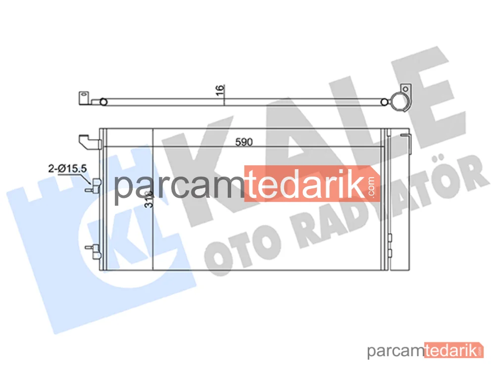 350570 | Klima Kondenseri — Fiat Panda