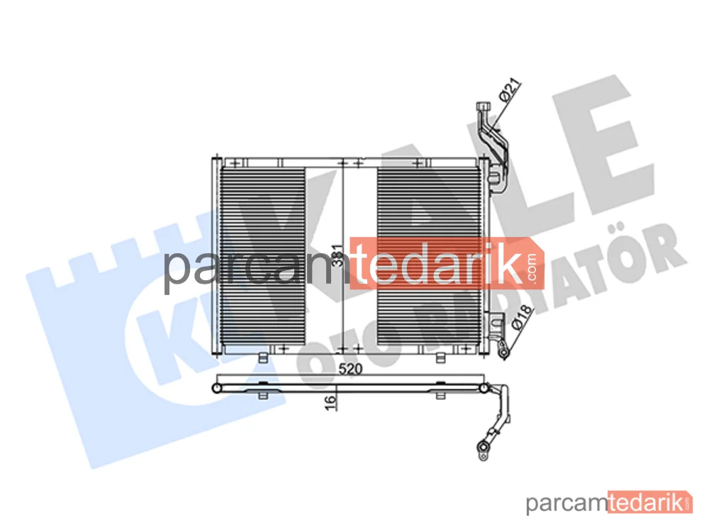 350580 | Klima Kondenseri — Ford Fiesta VI