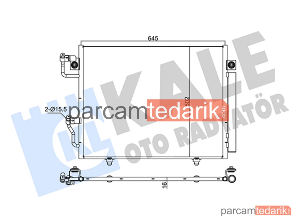 350630 | Klima Kondenseri — Mitsubishi Pajero III, Mitsubishi Pajero III Canvas Top