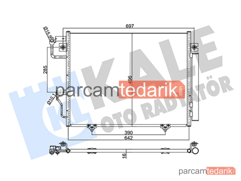 350635 | Klima Kondenseri — Mitsubishi Pajero IV