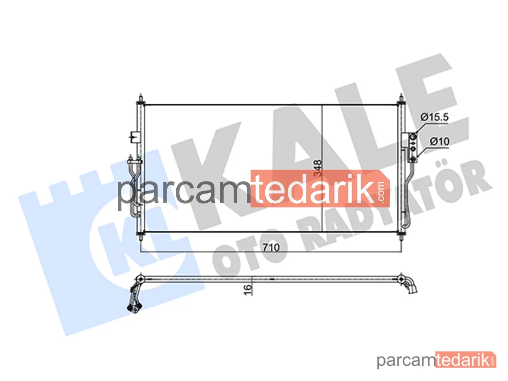 350645 | Klima Kondenseri — Nissan Almera Classic