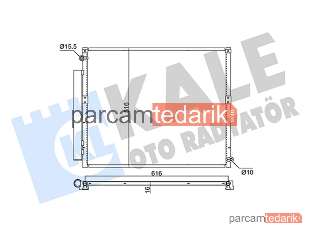 350680 | Klima Kondenseri — Toyota Land Cruiser Prado
