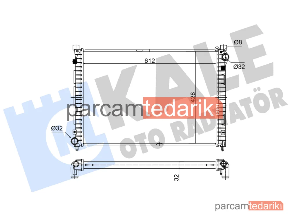 350700 | Su Radyatörü — Land Rover Freelander I, Land Rover Freelander I Soft Top