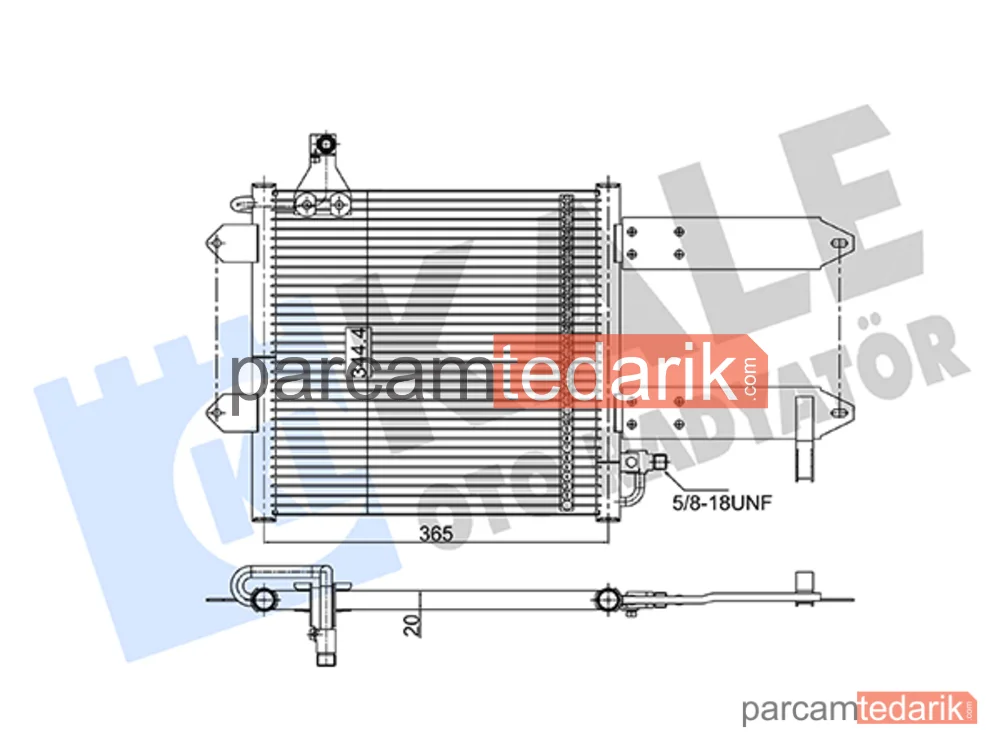 350710 | Klima Kondenseri — VW Polo III, Seat Arosa, VW Lupo I