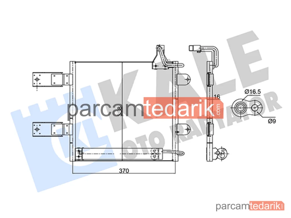 350715 | Klima Kondenseri — VW Lupo I, Seat Arosa