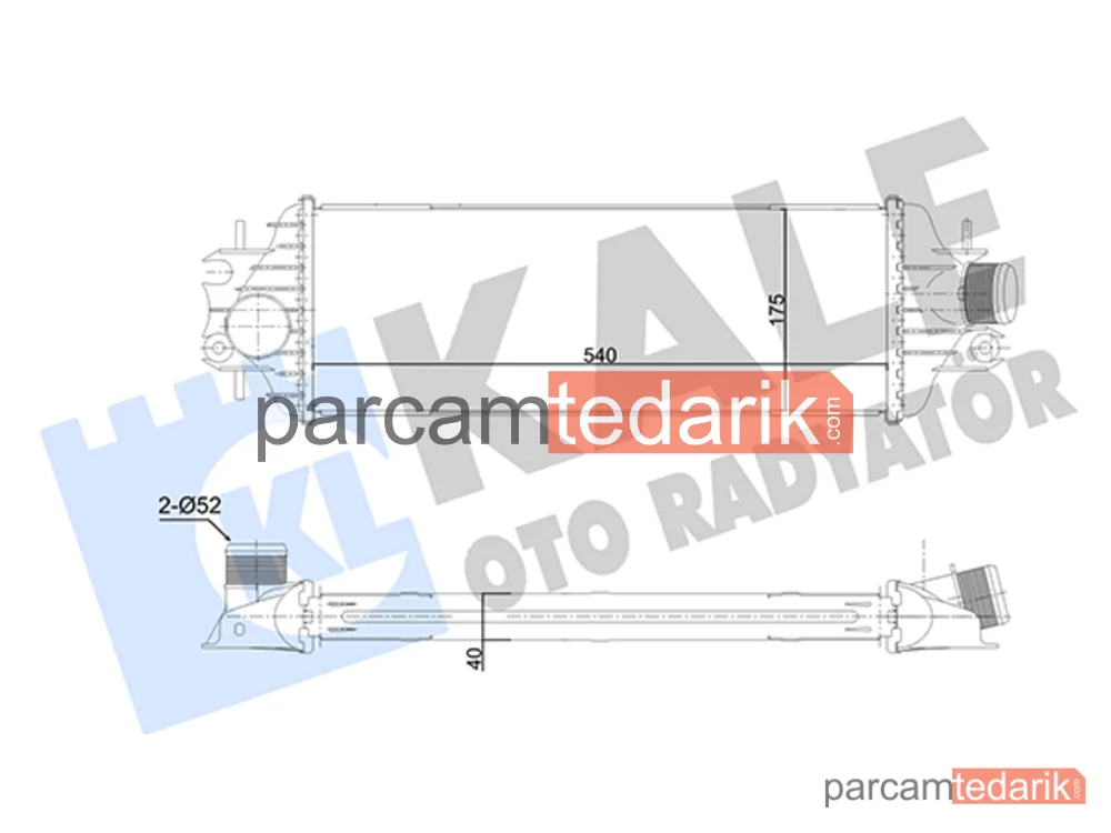 Turbo Radyatörü — Nissan Primastar, Opel Vivaro A, Renault Trafic II - 350775