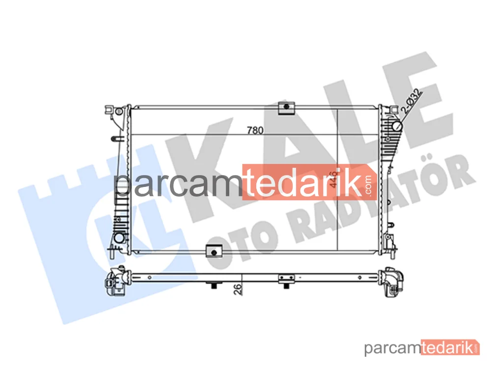 Su Radyatörü — Opel Vivaro A, Renault Trafic II, Nissan Primastar - 351040