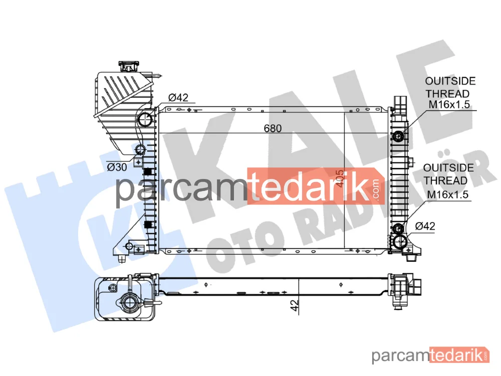 351100 | Su Radyatörü — Mercedes-Benz Sprinter 3-t, Mercedes-Benz Sprinter 4-t