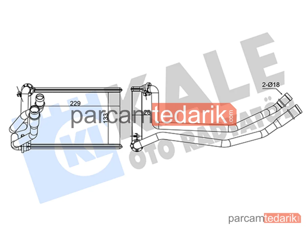 Kalorifer Radyatörü — Renault Megane II, Renault Megane II Coupé-Cabriolet - 351685