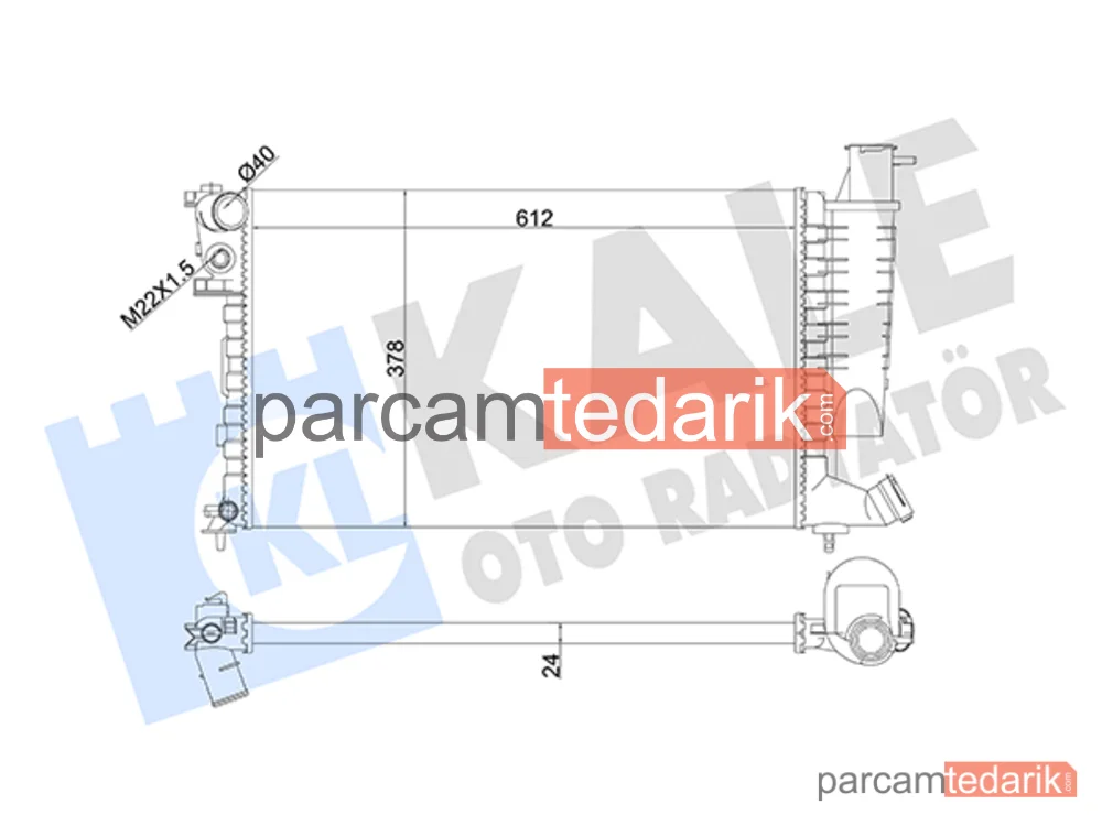 351810 | Su Radyatörü — Citroen Xsara, Citroen Xsara Break, Citroen Xsara Coupe