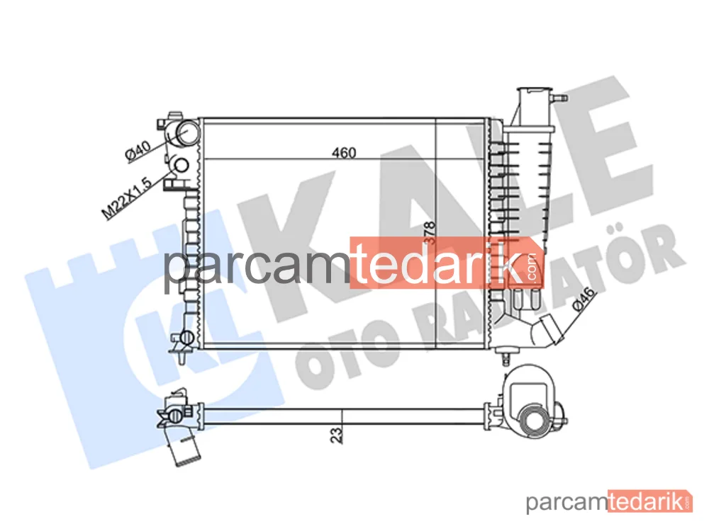 351815 | Su Radyatörü — Citroen Xsara, Citroen Xsara Break, Citroen Xsara Coupe
