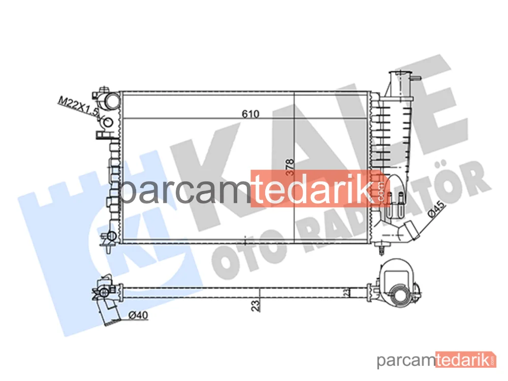 351820 | Su Radyatörü — Citroen ZX Break, Peugeot 306, Citroen ZX