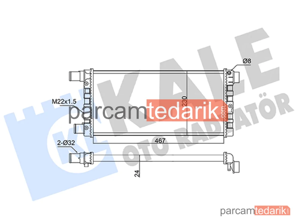351835 | Su Radyatörü — Fiat Cinquecento, Fiat Seicento / 600