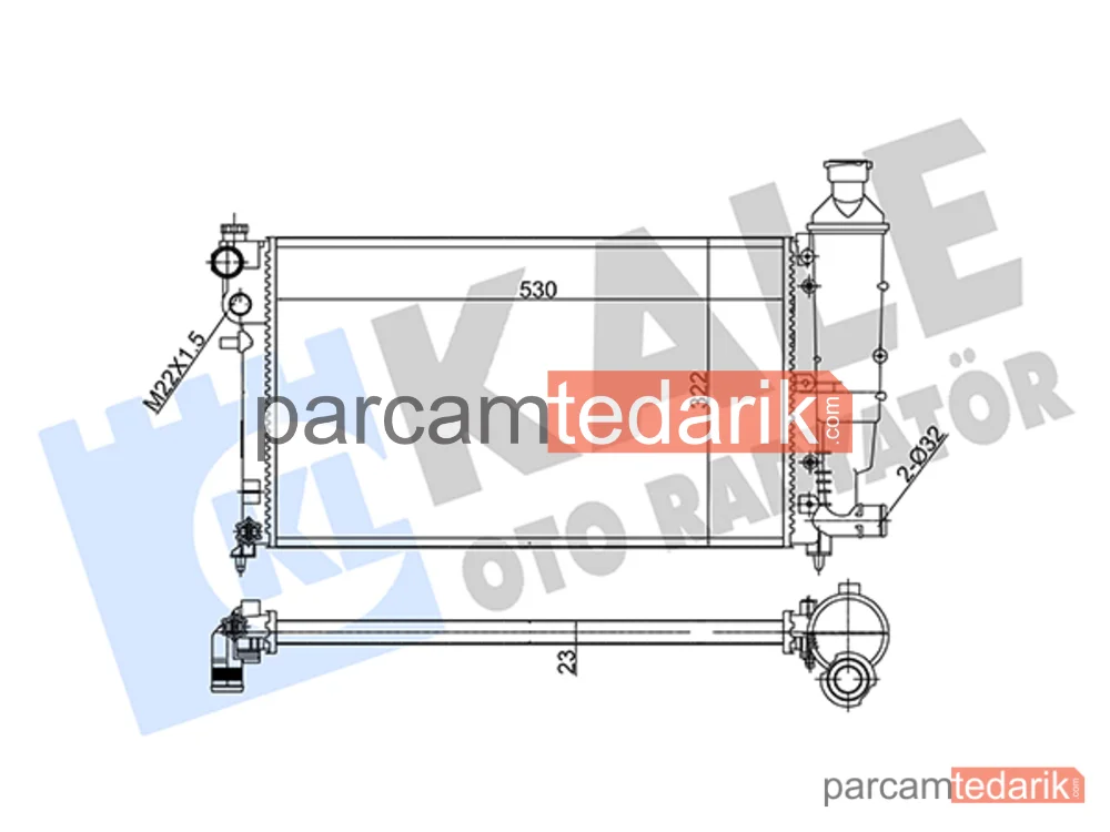 351845 | Su Radyatörü — Citroen Saxo, Peugeot 106 II