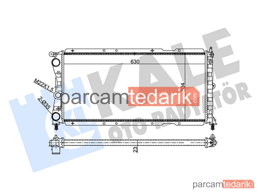 351940 | Su Radyatörü — Fiat Punto
